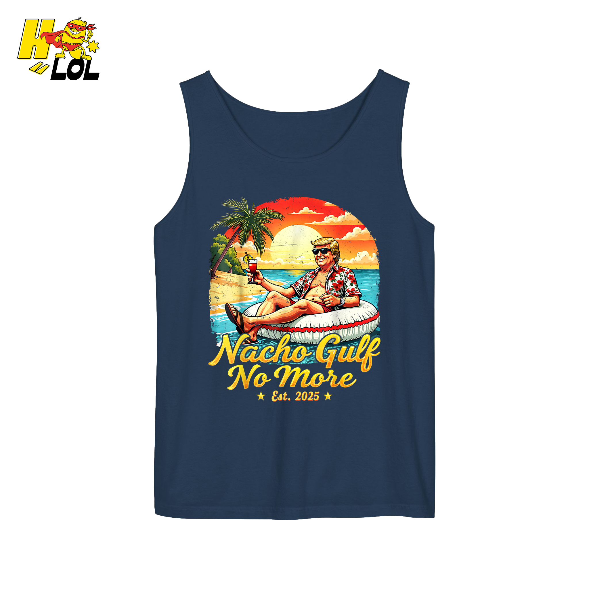 Nacho Gulf No More Shirt Funny Tropical Sunset Beach Graphic - HQLOL