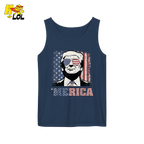 Merica Shirt Patriotic USA Flag Sunglasses Graphic Sweatshirt - HQLOL
