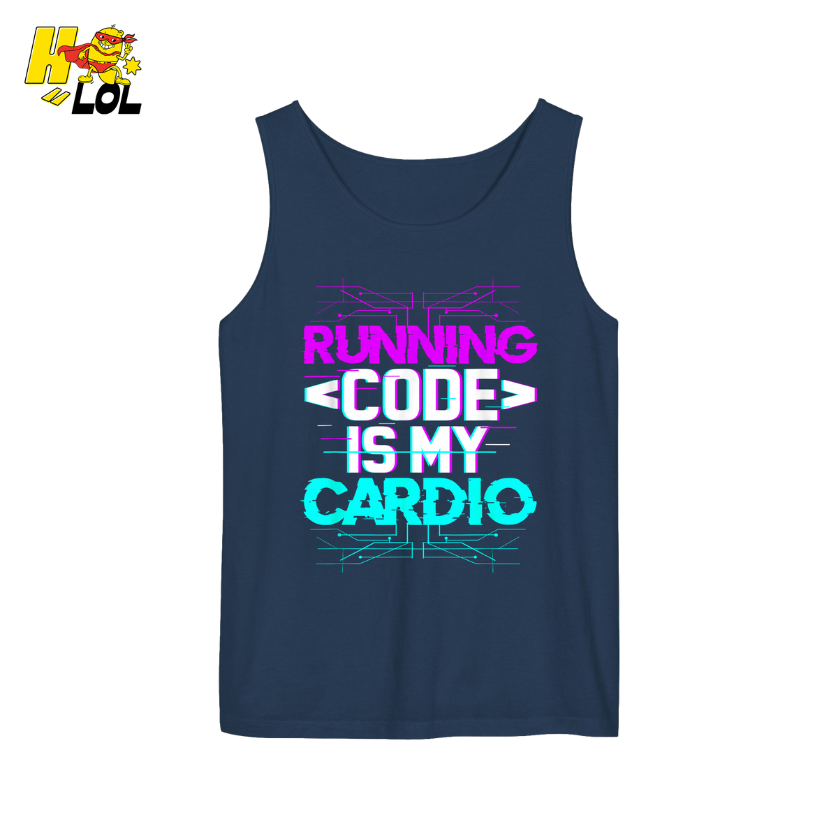 Running Code Is My Cardio Shirt Funny Programmer Neon Shirt - HQLOL
