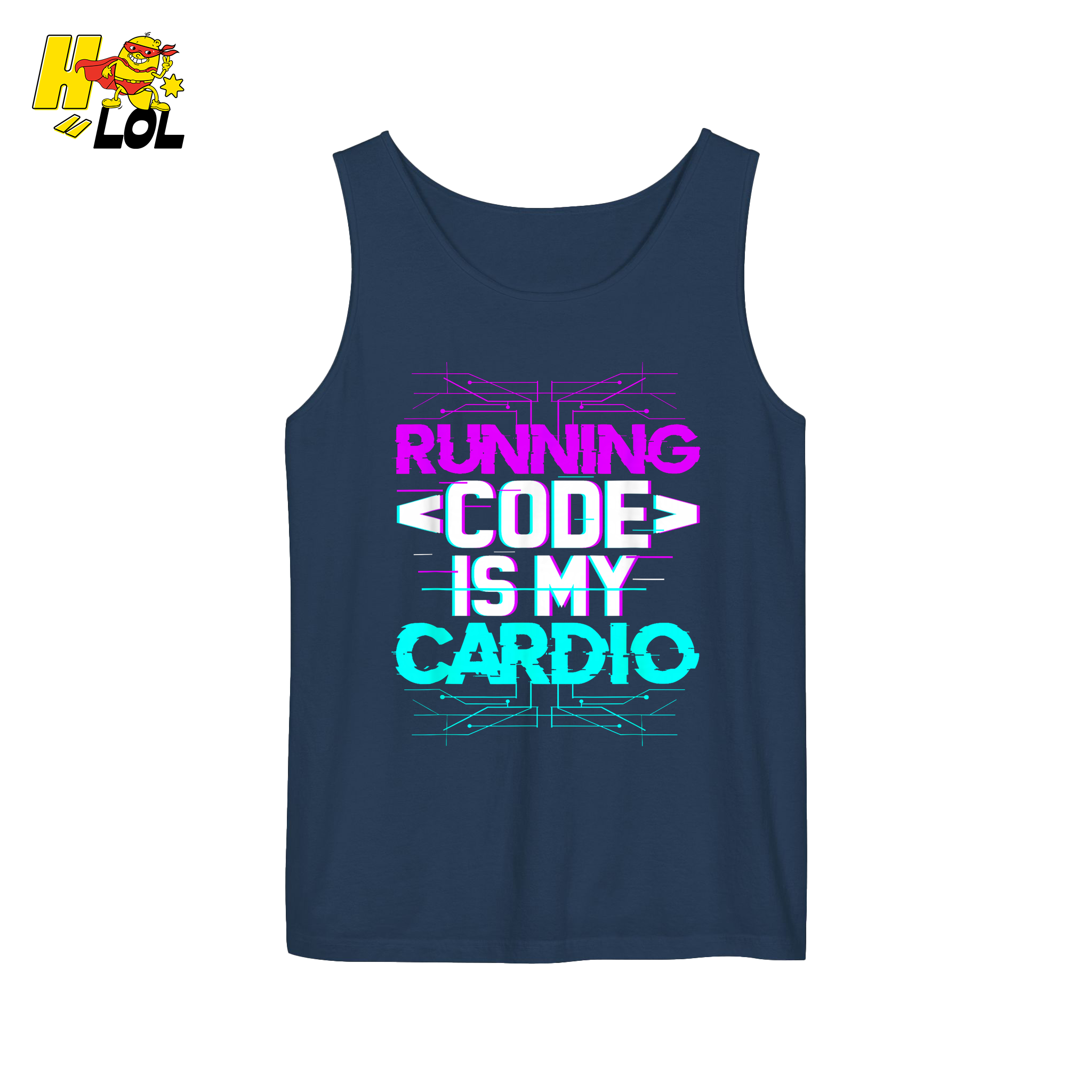 Running Code Is My Cardio Shirt Funny Programmer Neon Shirt - HQLOL