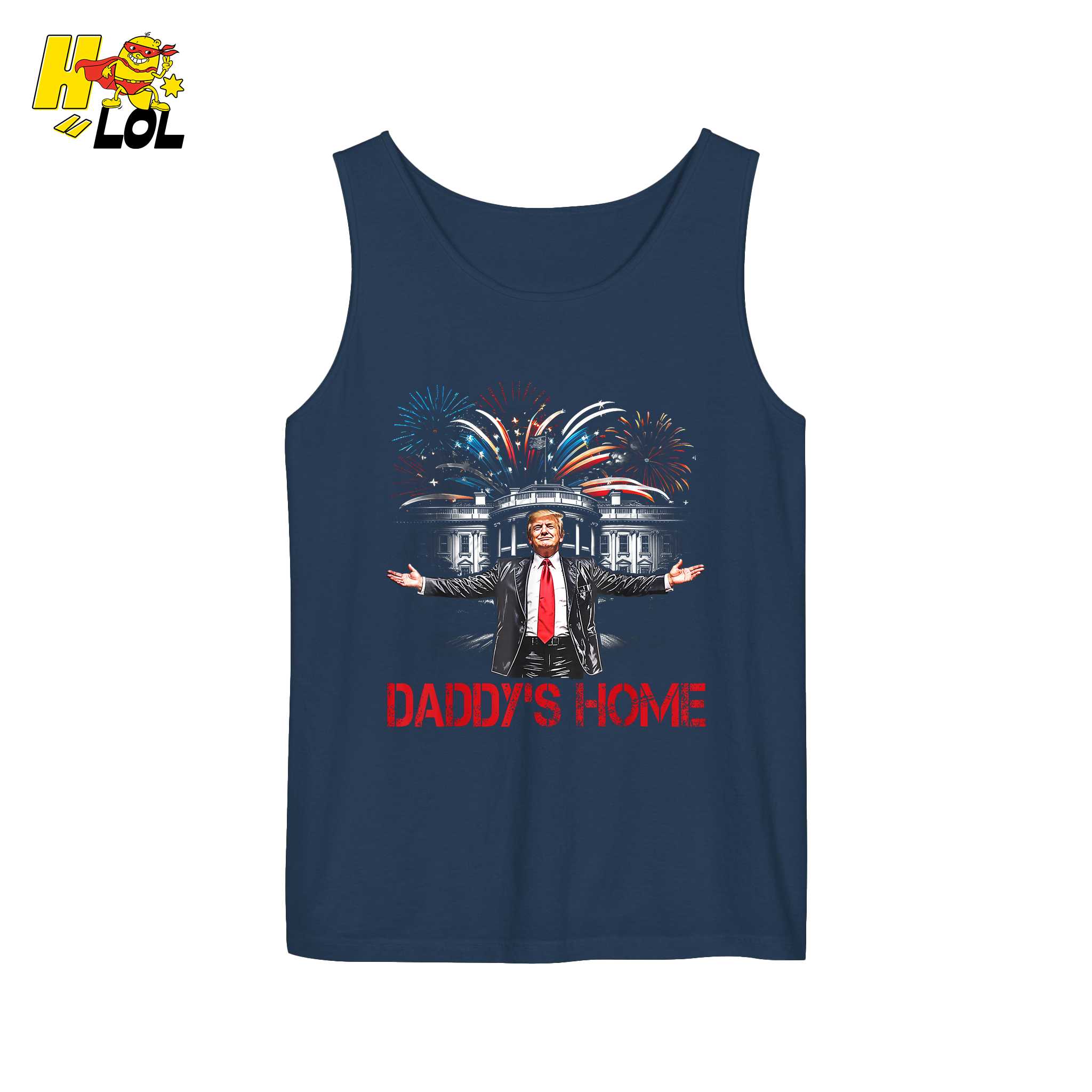 Daddy’s Home Shirt Patriotic Fireworks Political Graphic Shirt - HQLOL