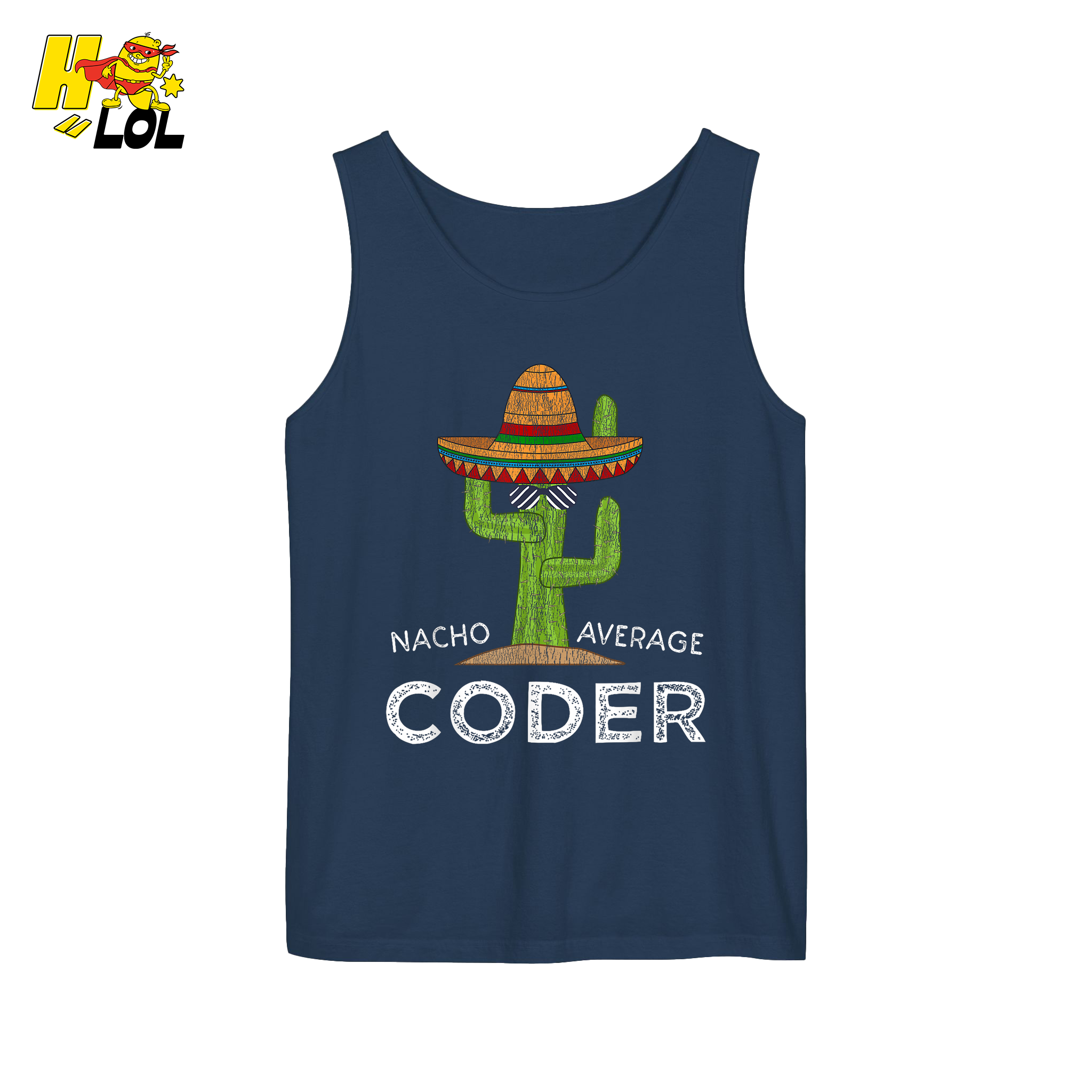 Nacho Average Coder Shirt Funny Programmer Cactus Shirt - HQLOL