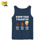 Know Your Parasites Shirt Funny Tick Meme Satire Graphic Shirt - HQLOL