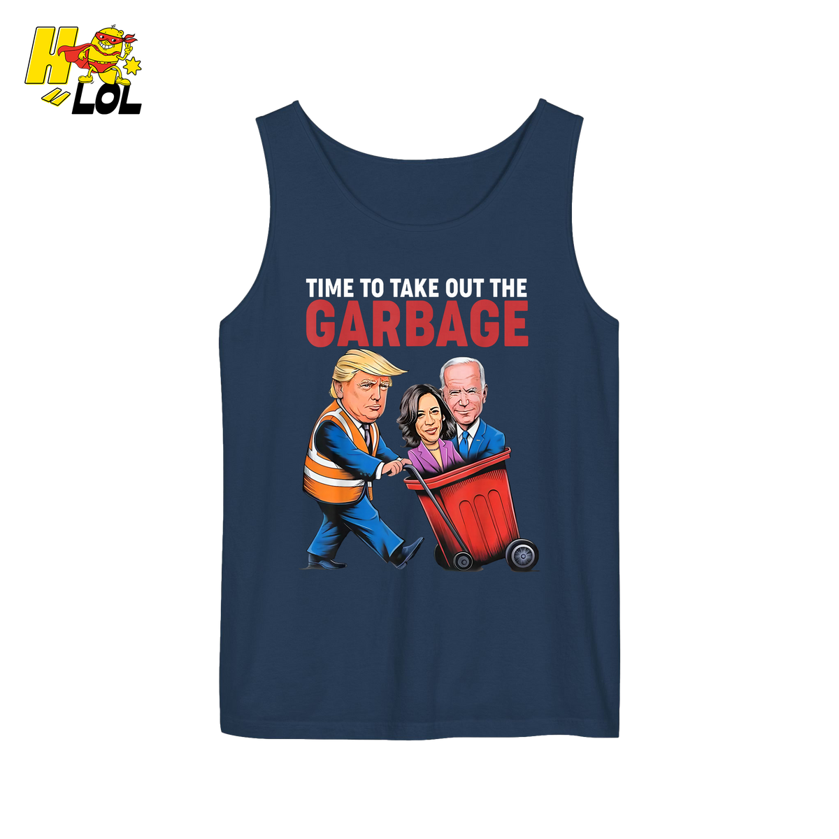 Trump Dumping Biden & Harris “Garbage” Shirt – Funny Political Satire Gift - HQLOL