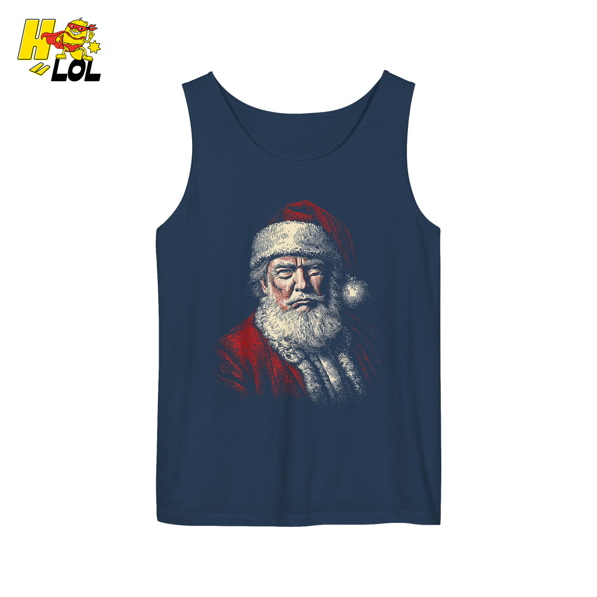 Vintage Santa Portrait Shirt Trump-Inspired Parody Christmas Gifts - HQLOL