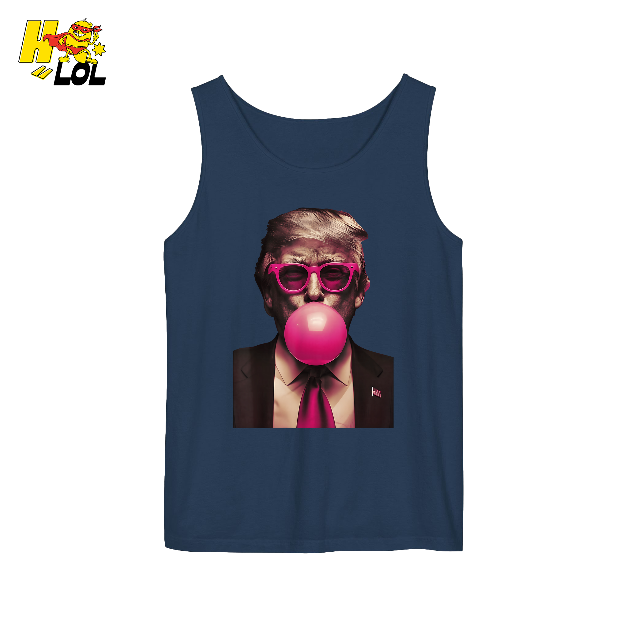 Trump Bubble Gum Pink Glasses Funny Pop Art Viral Meme Shirt - HQLOL