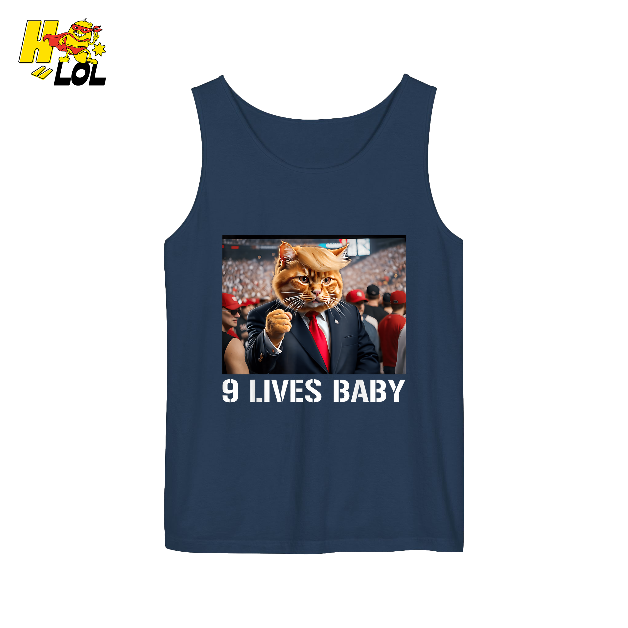 9 Lives Baby Shirt Funny Cat Meme Graphic Shirt - HQLOL