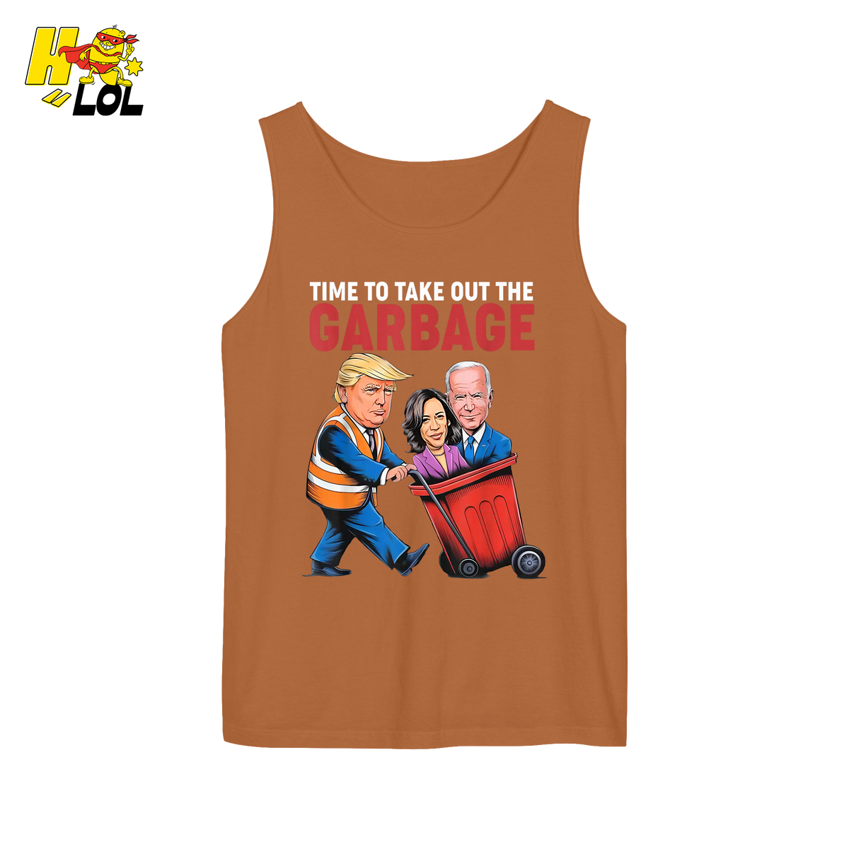 Trump Dumping Biden & Harris “Garbage” Shirt – Funny Political Satire Gift - HQLOL