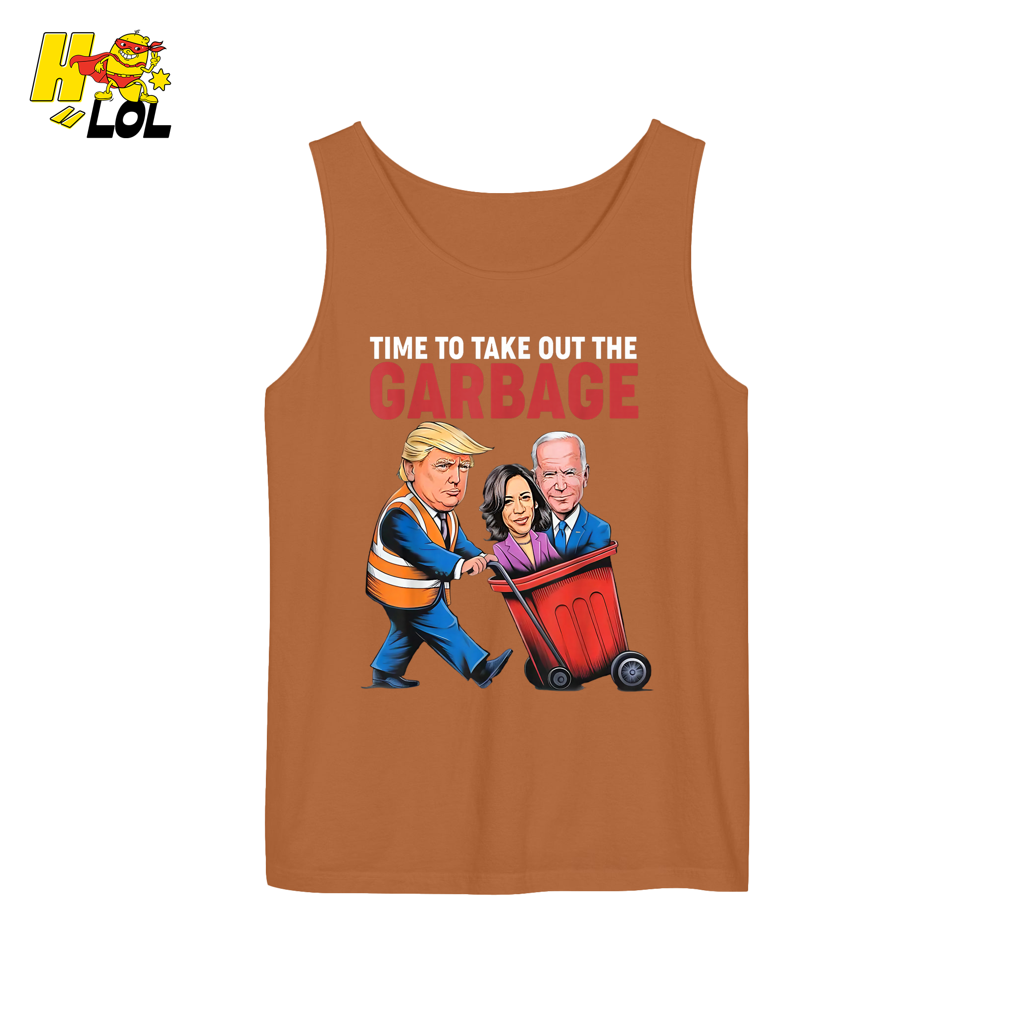 Trump Dumping Biden & Harris “Garbage” Shirt – Funny Political Satire Gift - HQLOL