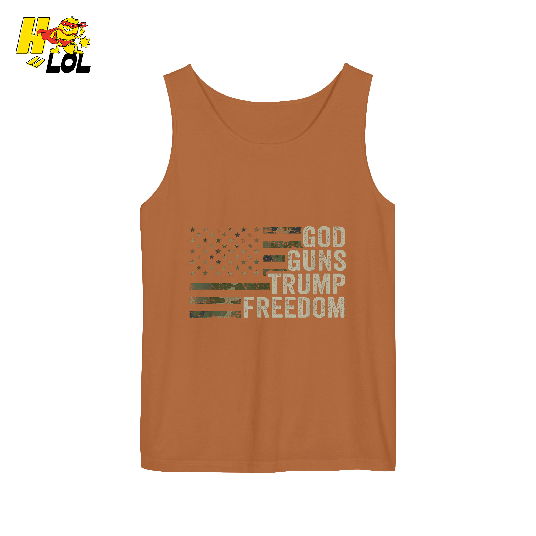 God Guns Trump Freedom Shirt Patriotic Camo Flag Shirt - HQLOL