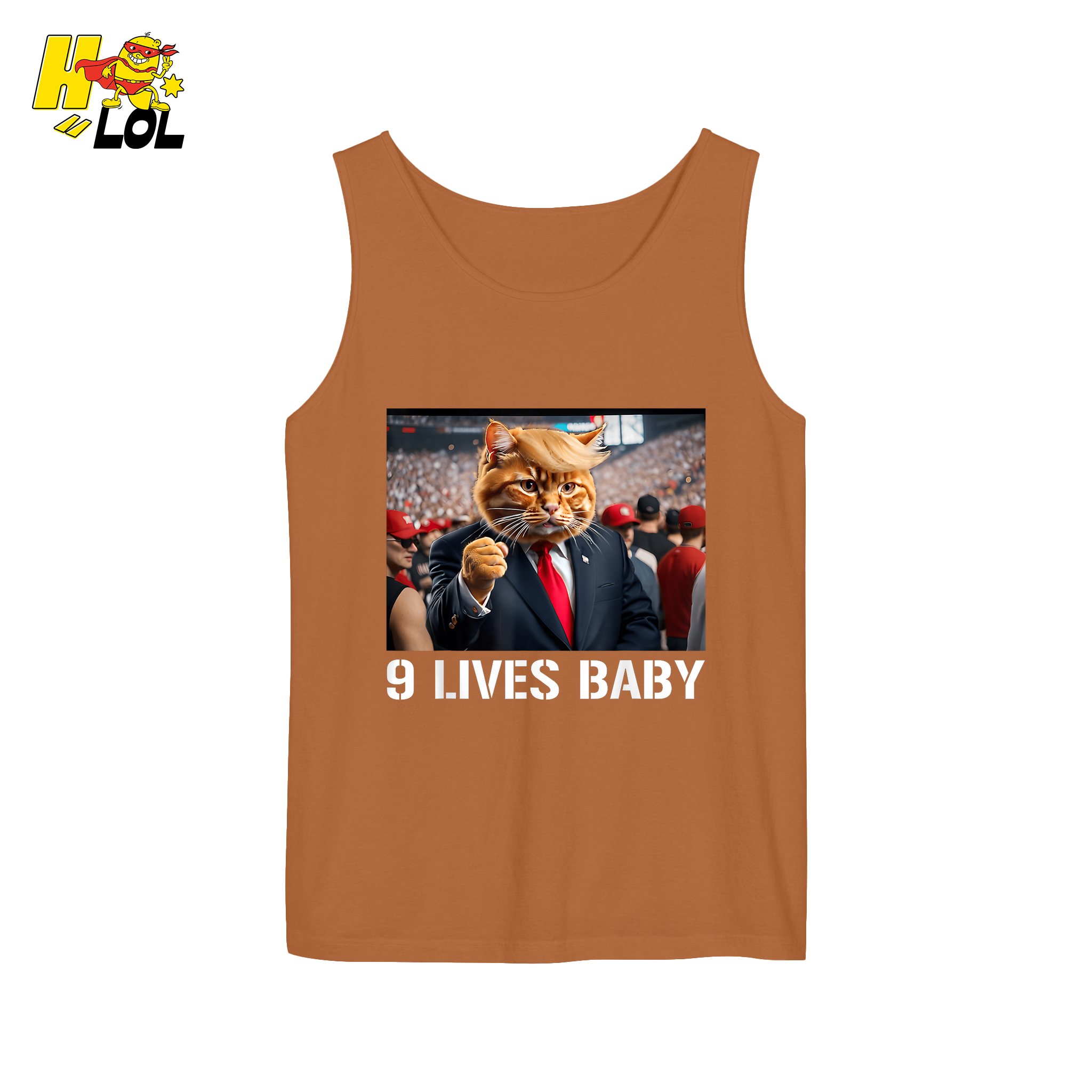 9 Lives Baby Shirt Funny Cat Meme Graphic Shirt - HQLOL
