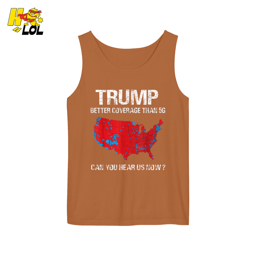 Trump 5G Coverage Map Funny Political Sarcastic Meme Shirt - HQLOL