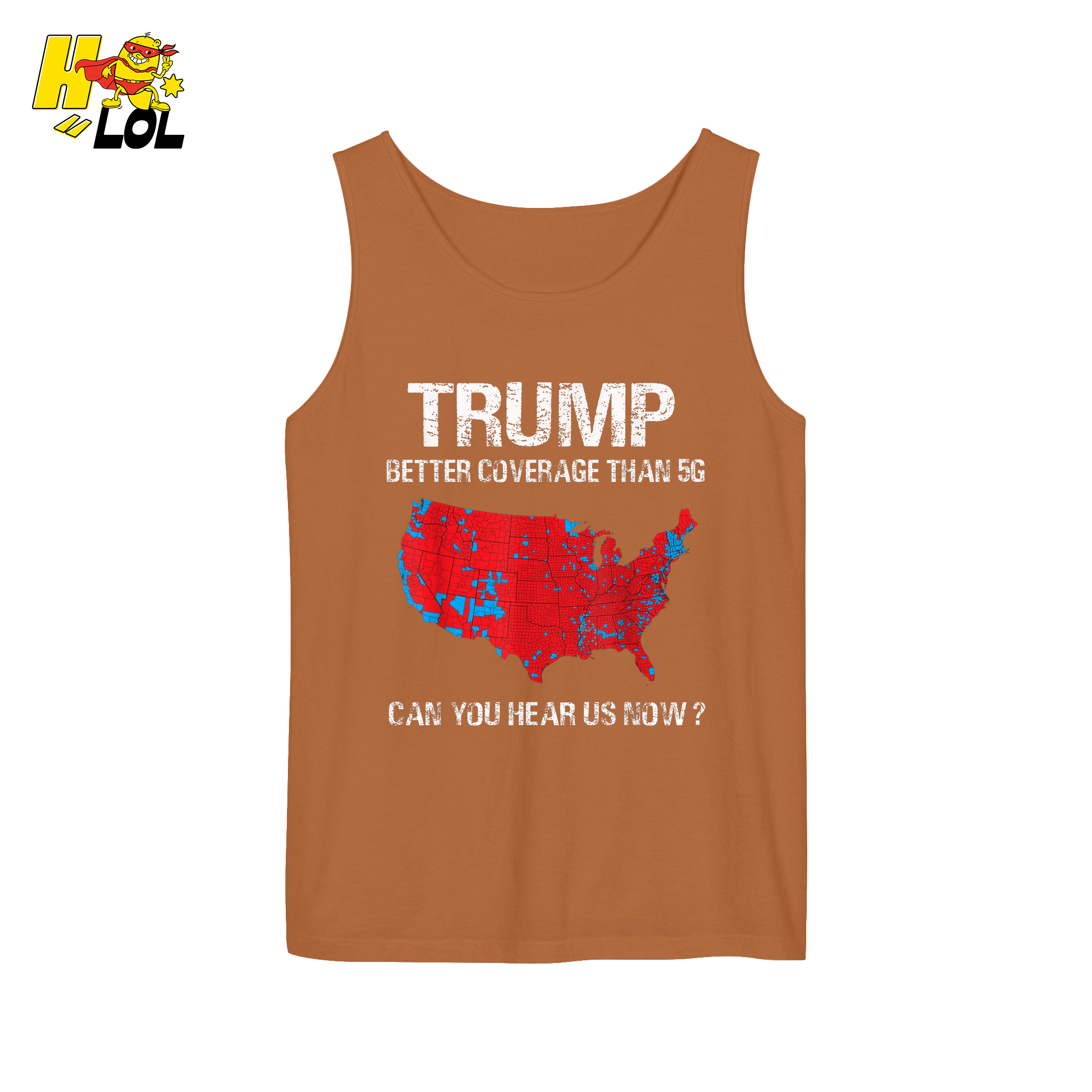 Trump 5G Coverage Map Funny Political Sarcastic Meme Shirt - HQLOL