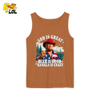 God Is Great Kamala Is Crazy - Trump Beer Patriotic Shirt - HQLOL