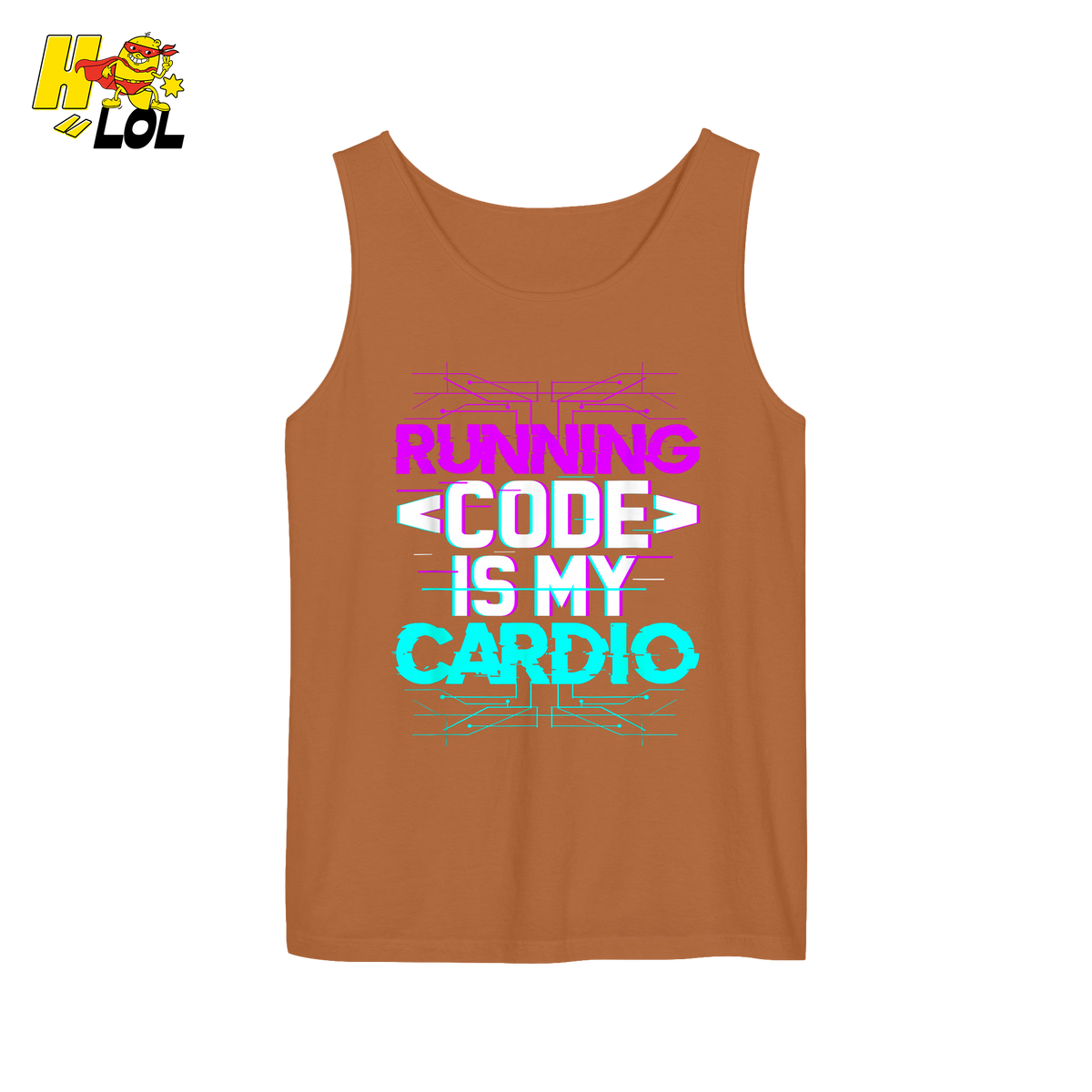 Running Code Is My Cardio Shirt Funny Programmer Neon Shirt - HQLOL