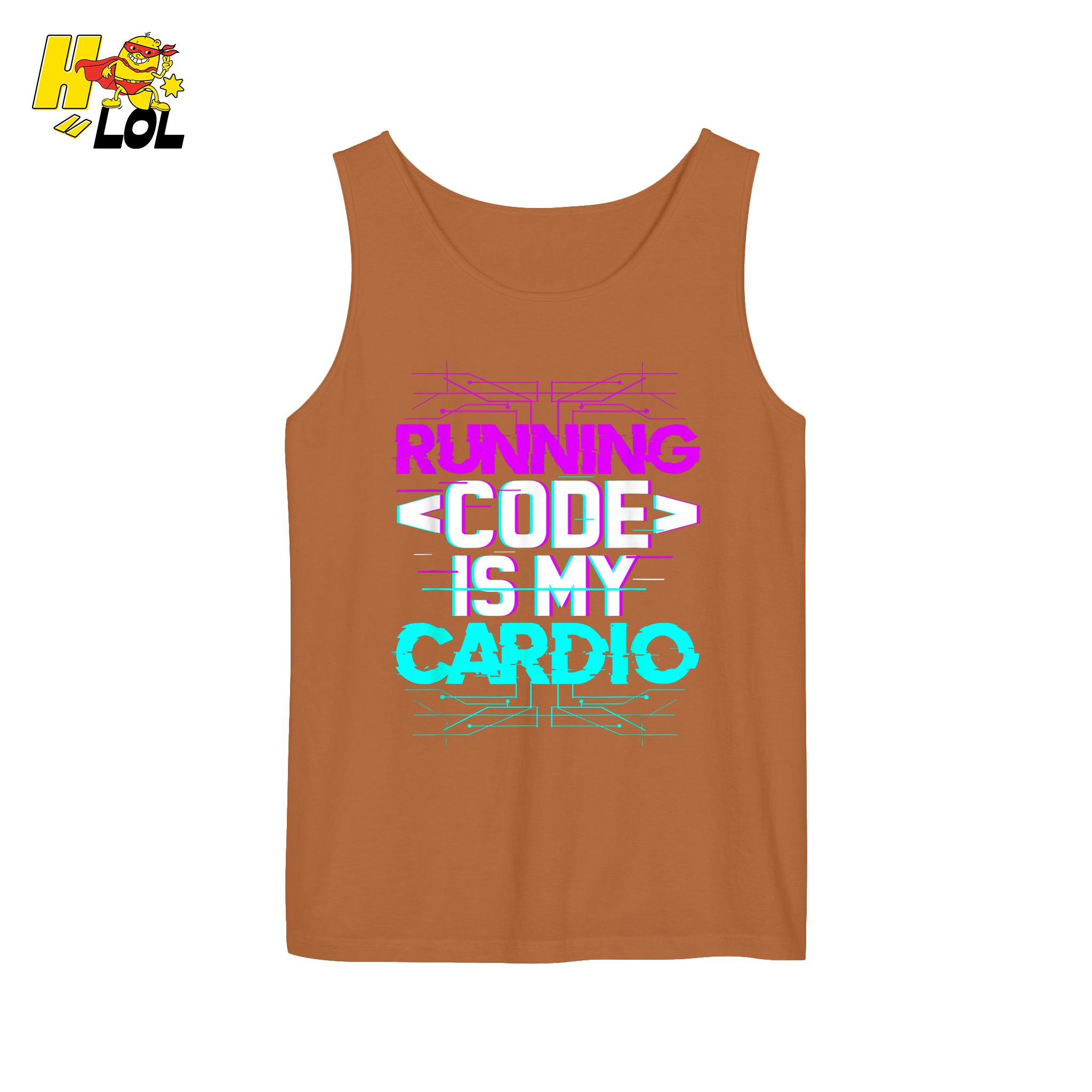 Running Code Is My Cardio Shirt Funny Programmer Neon Shirt - HQLOL