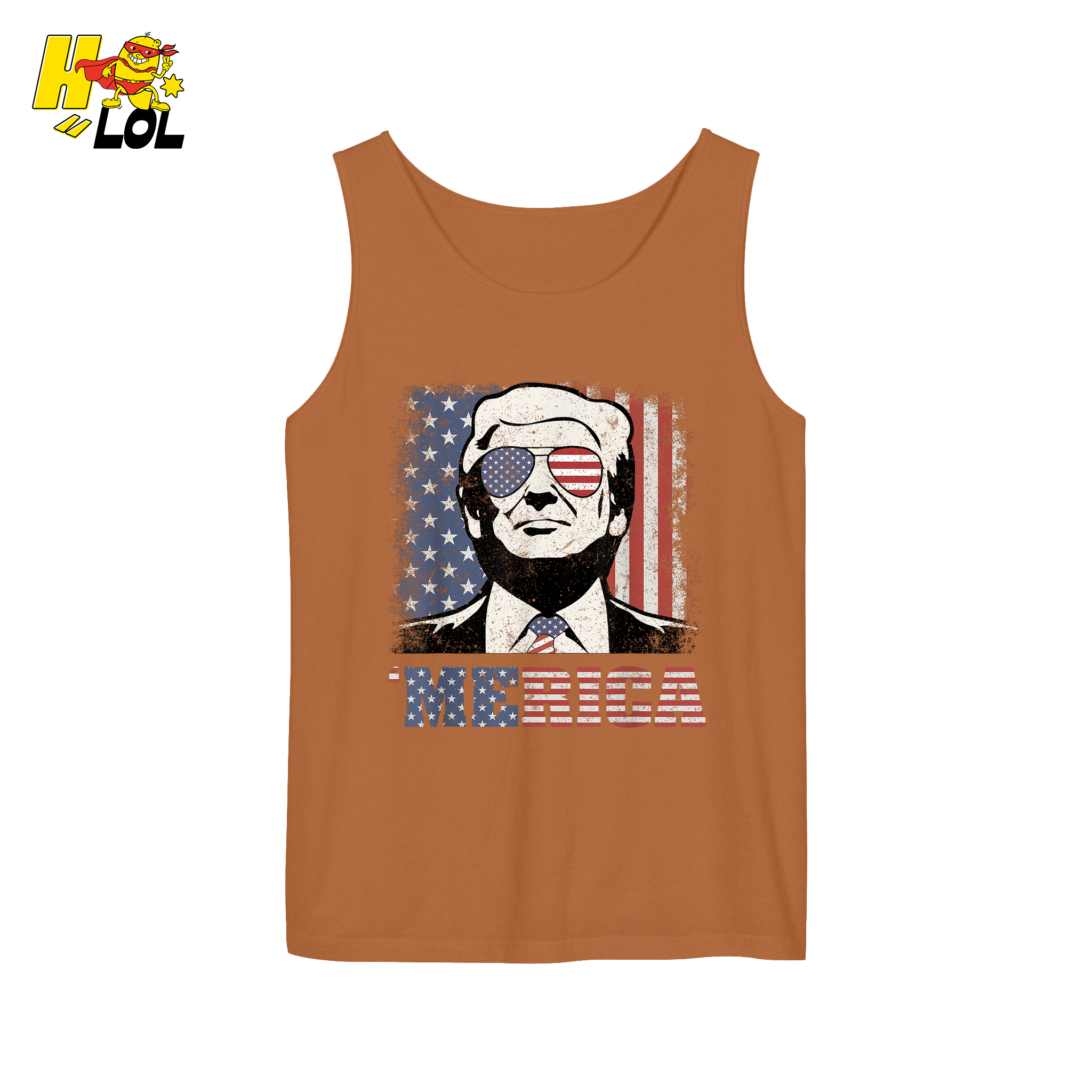 Merica Shirt Patriotic USA Flag Sunglasses Graphic Sweatshirt - HQLOL