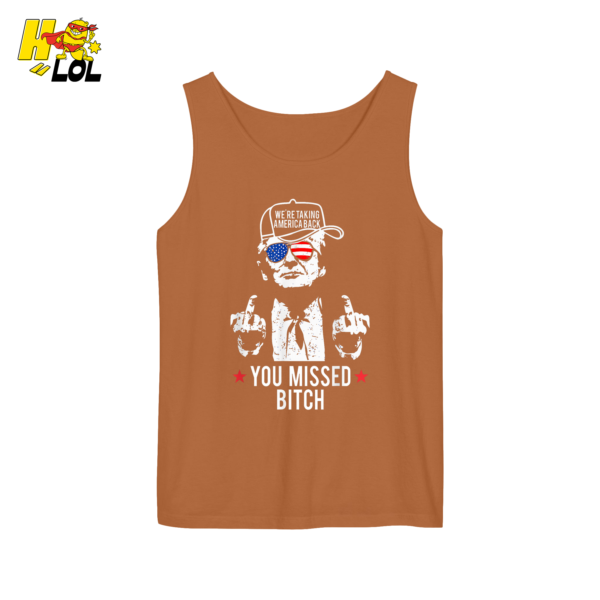 Trump Middle Finger “You Missed Bitch” Shirt – Funny Patriotic Political Gift - HQLOL
