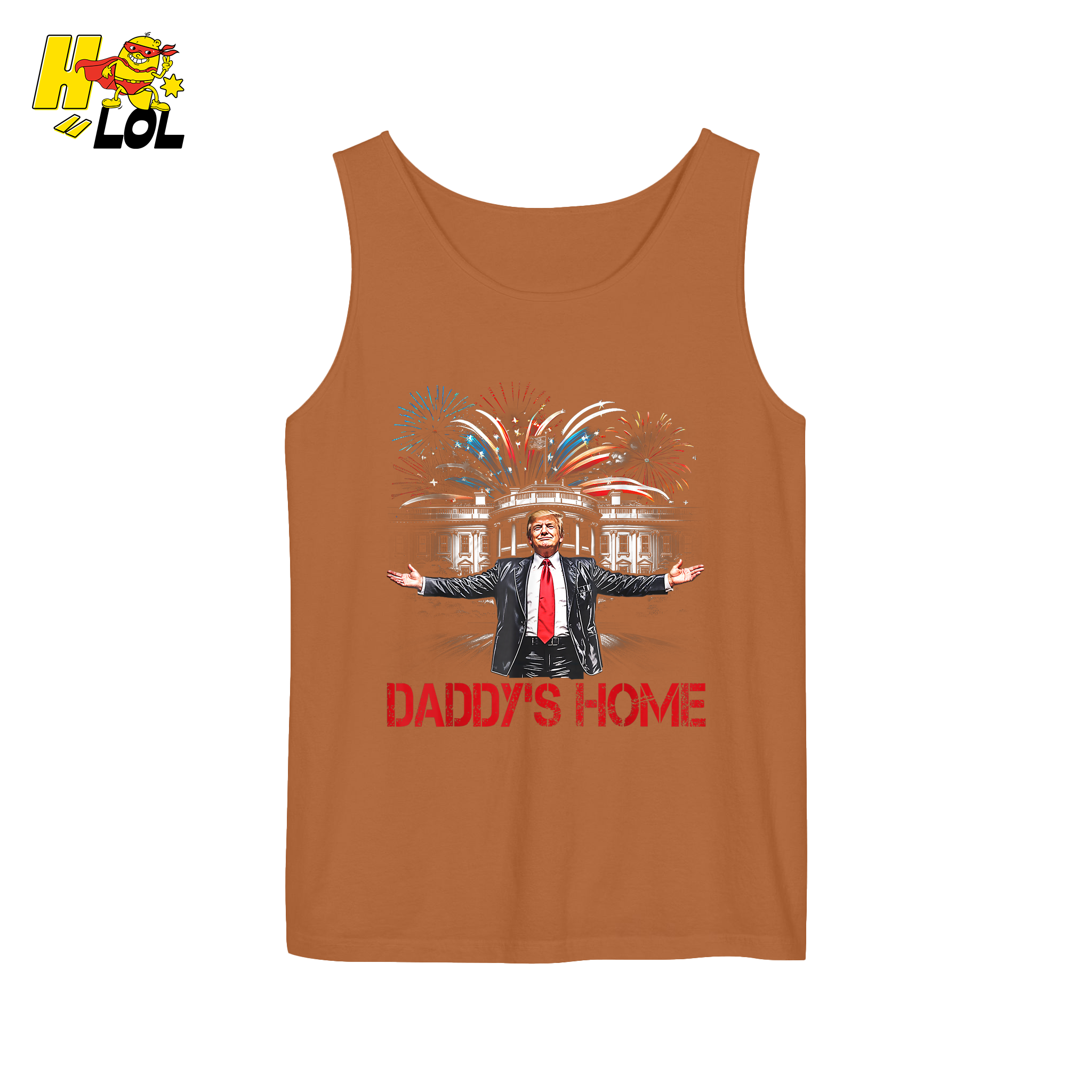 Daddy’s Home Shirt Patriotic Fireworks Political Graphic Shirt - HQLOL