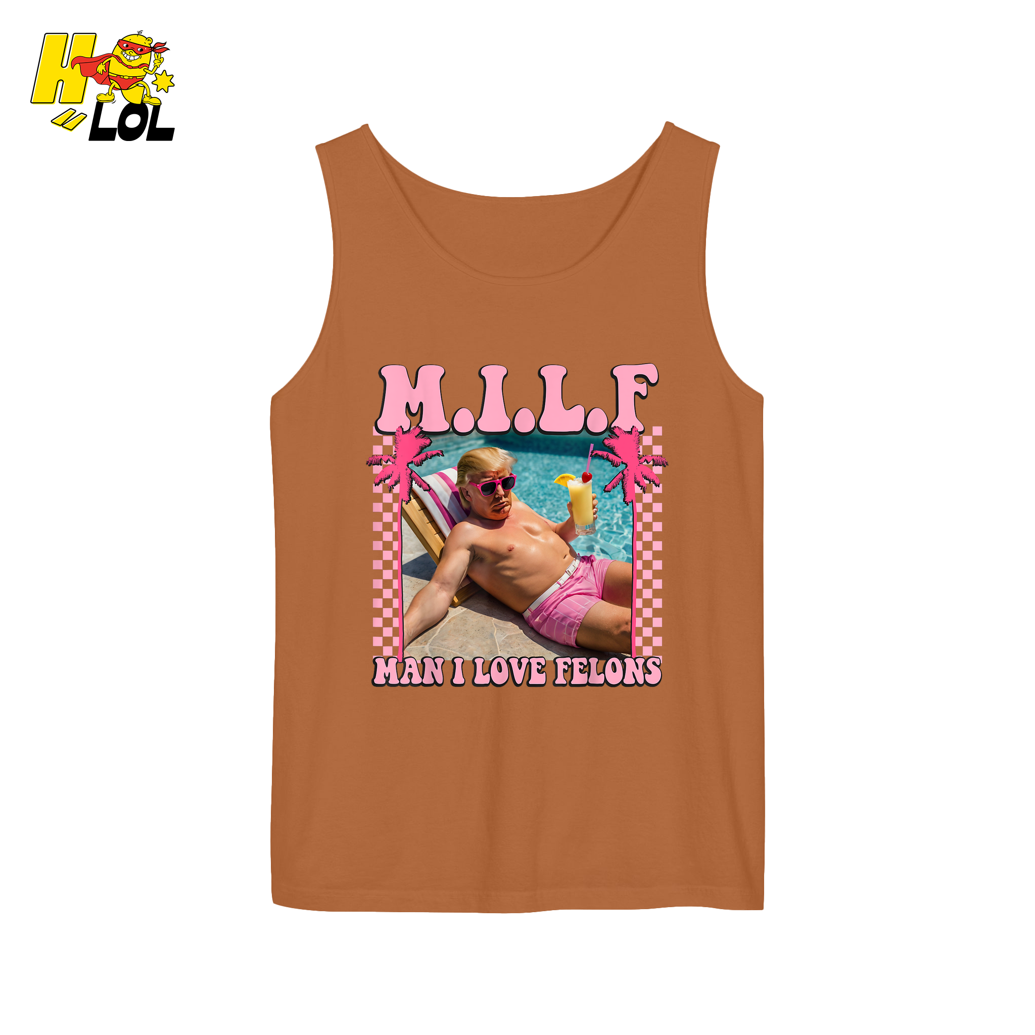MILF Man I Love Felons Shirt Funny Pink Retro Meme Shirt - HQLOL