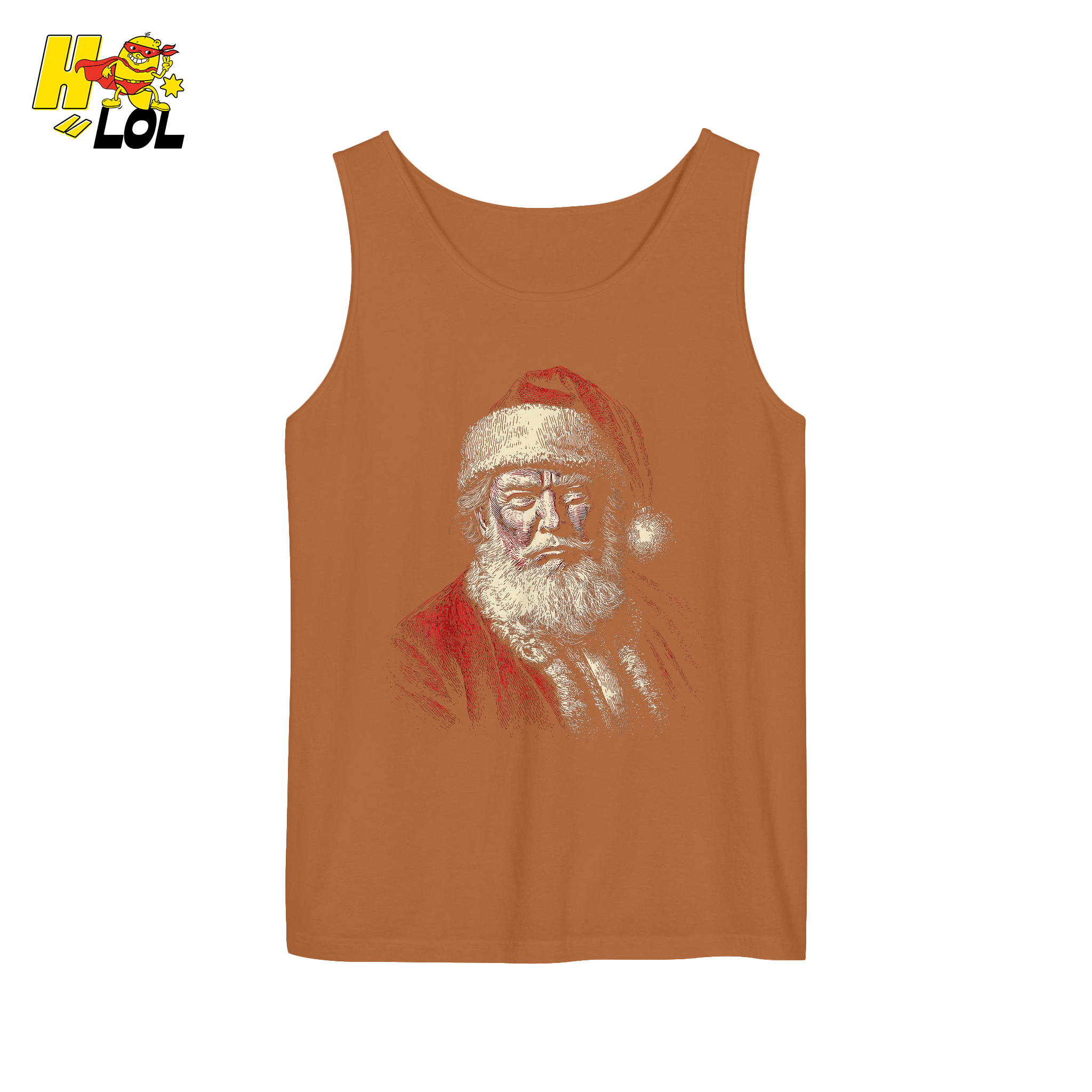 Vintage Santa Portrait Shirt Trump-Inspired Parody Christmas Gifts - HQLOL