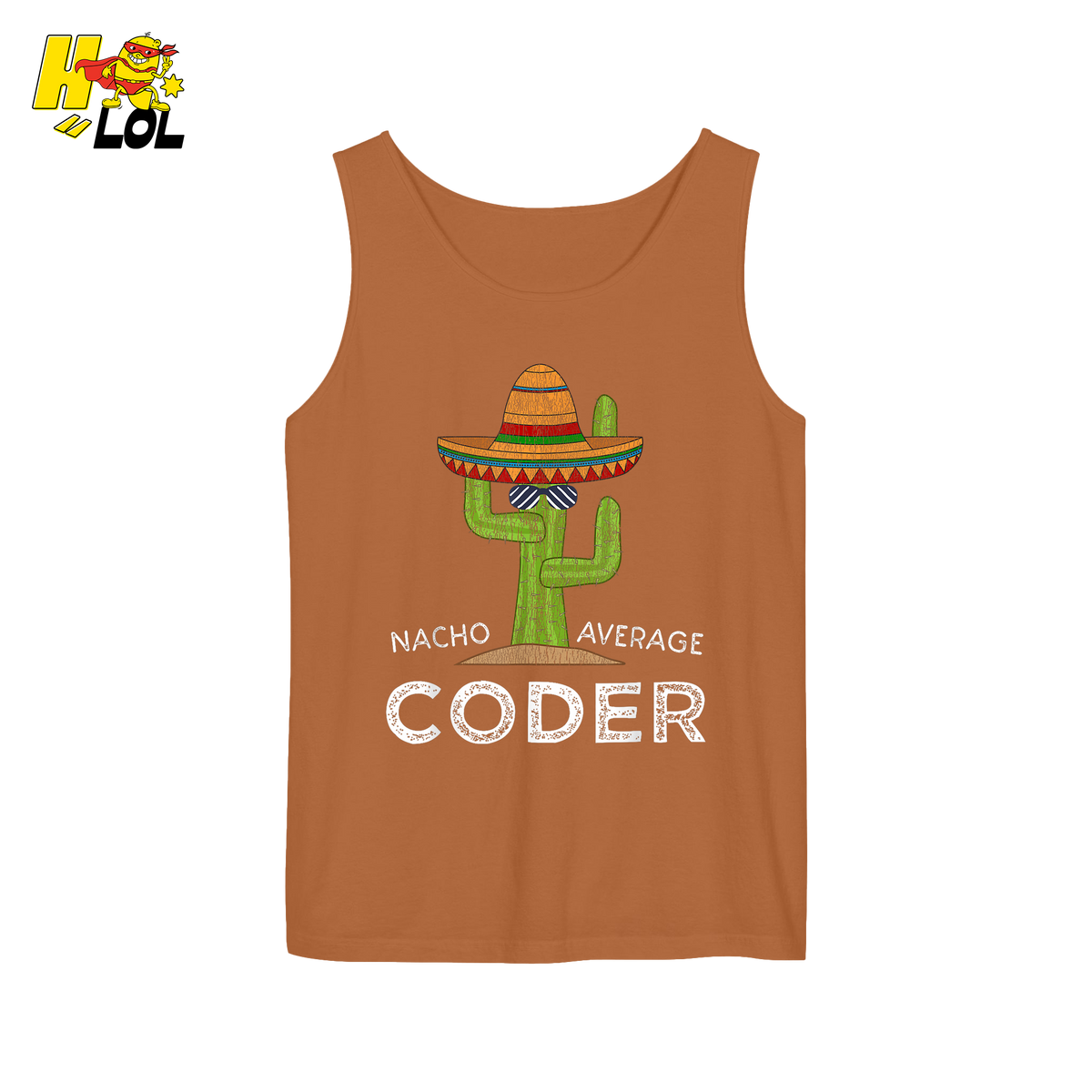 Nacho Average Coder Shirt Funny Programmer Cactus Shirt - HQLOL