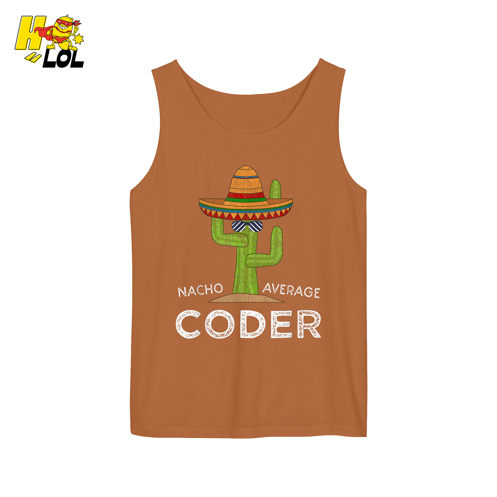 Nacho Average Coder Shirt Funny Programmer Cactus Shirt - HQLOL