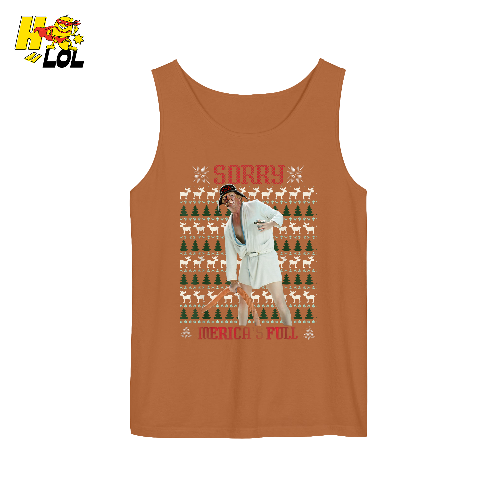 Sorry Merica’s Full Shirt Funny Ugly Christmas Holiday Shirt - HQLOL