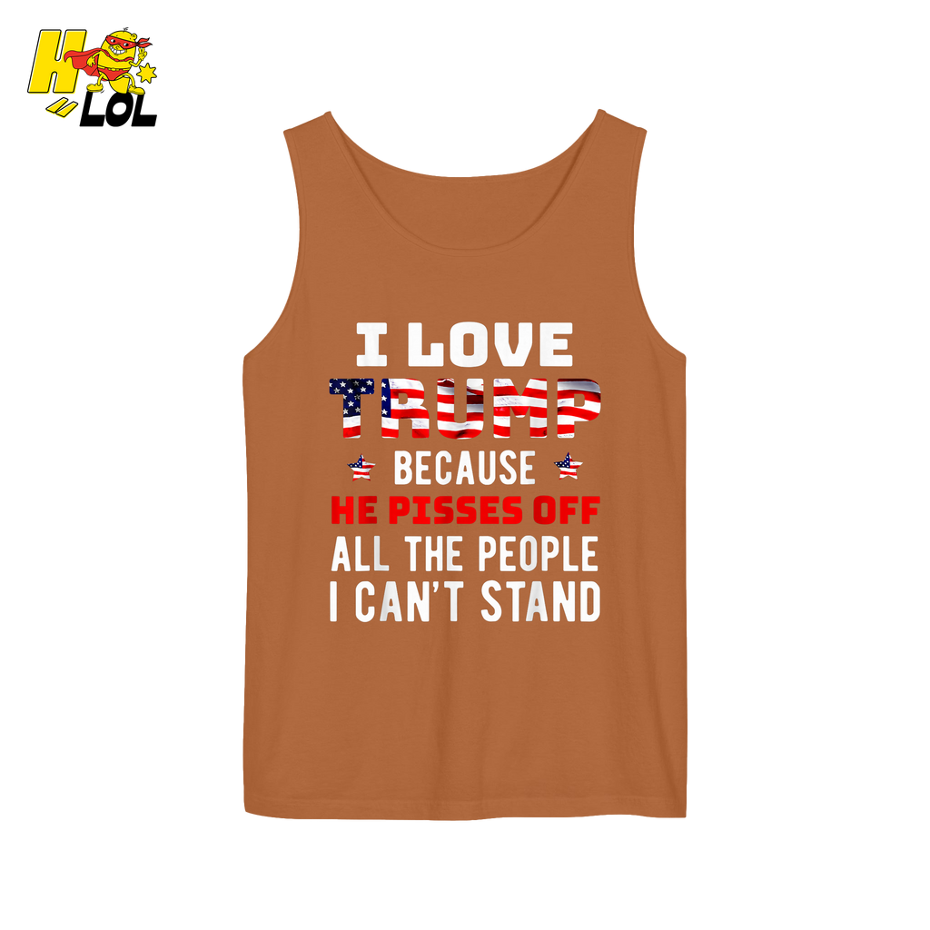 I Love Trump Shirt Funny Patriotic Quote Conservative Shirt - HQLOL