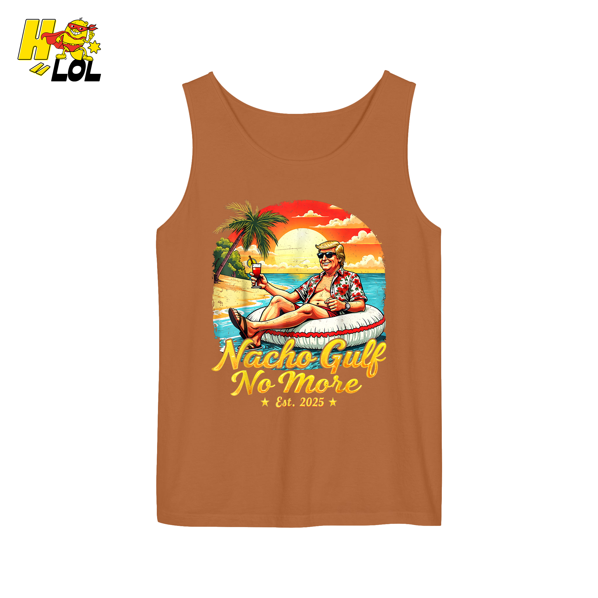 Nacho Gulf No More Shirt Funny Tropical Sunset Beach Graphic - HQLOL