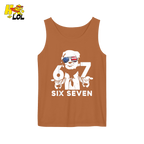 Six Seven Shirt 67 Patriotic Sunglasses Meme Graphic Shirt - HQLOL