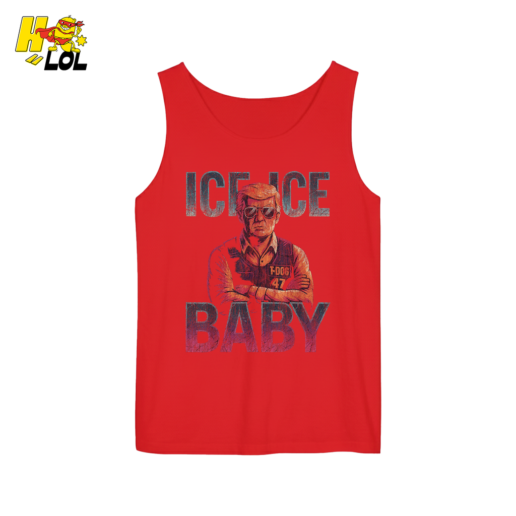 Ice Ice Baby Shirt Funny Meme Graphic Distressed Shirt - HQLOL