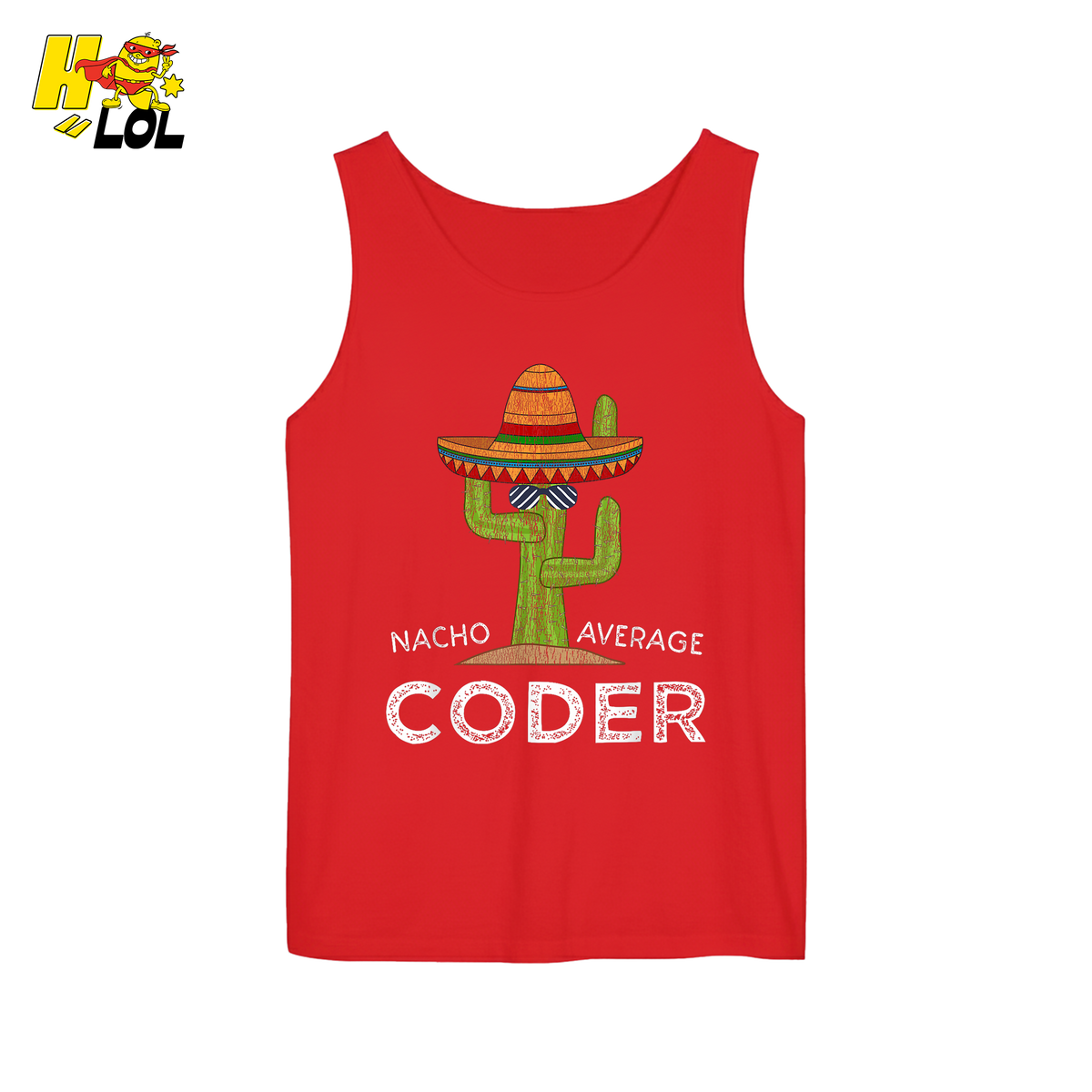 Nacho Average Coder Shirt Funny Programmer Cactus Shirt - HQLOL