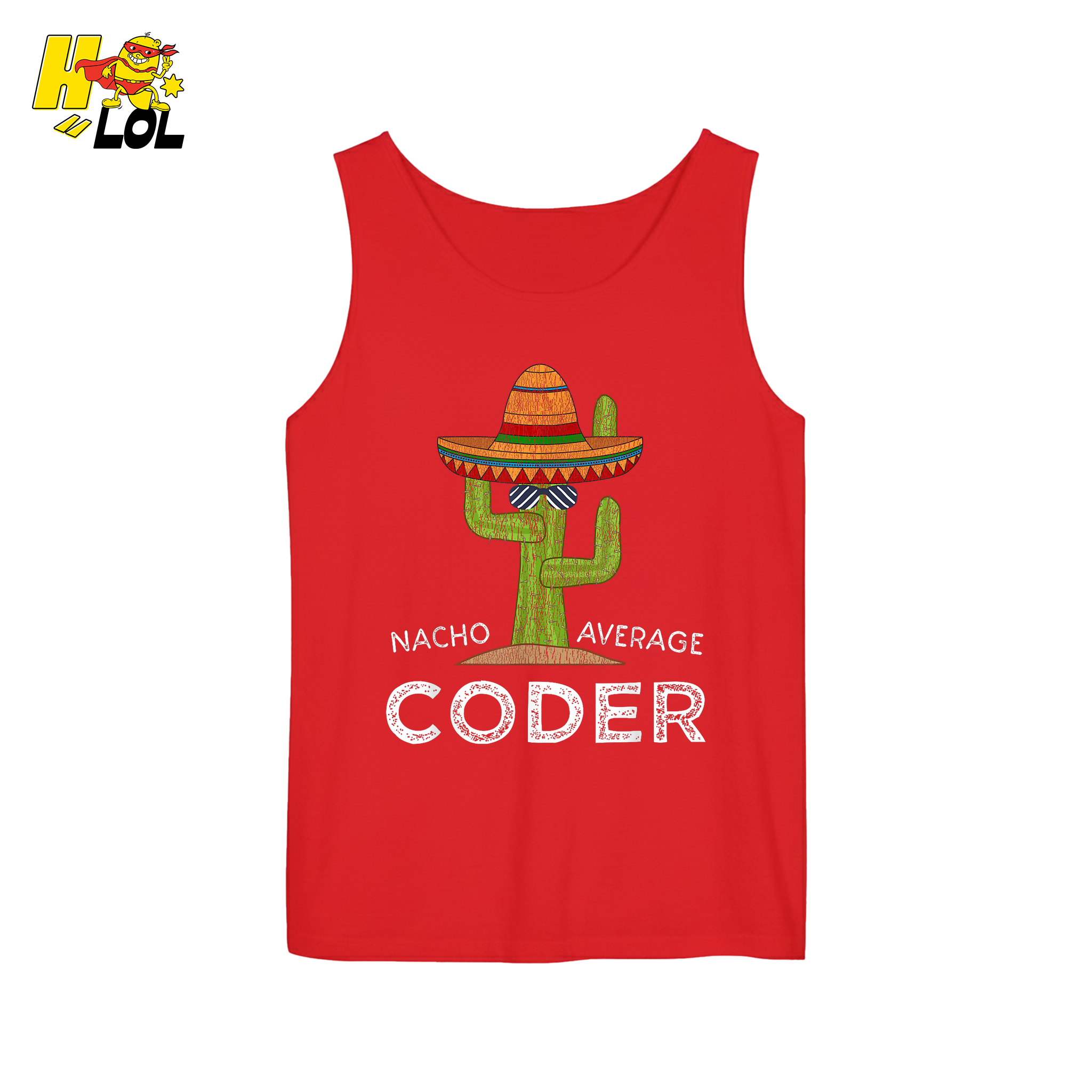 Nacho Average Coder Shirt Funny Programmer Cactus Shirt - HQLOL