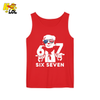 Six Seven Shirt 67 Patriotic Sunglasses Meme Graphic Shirt - HQLOL