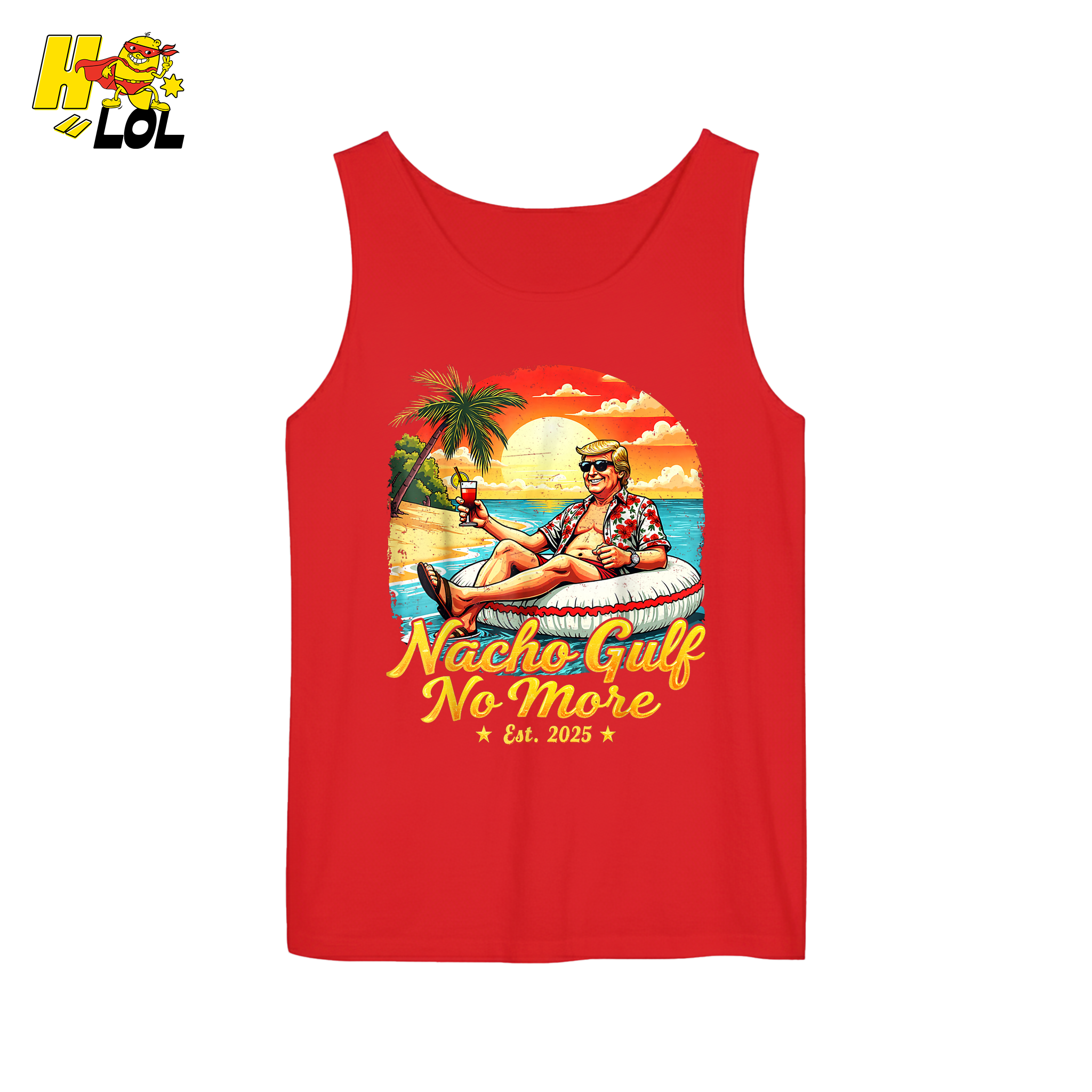 Nacho Gulf No More Shirt Funny Tropical Sunset Beach Graphic - HQLOL