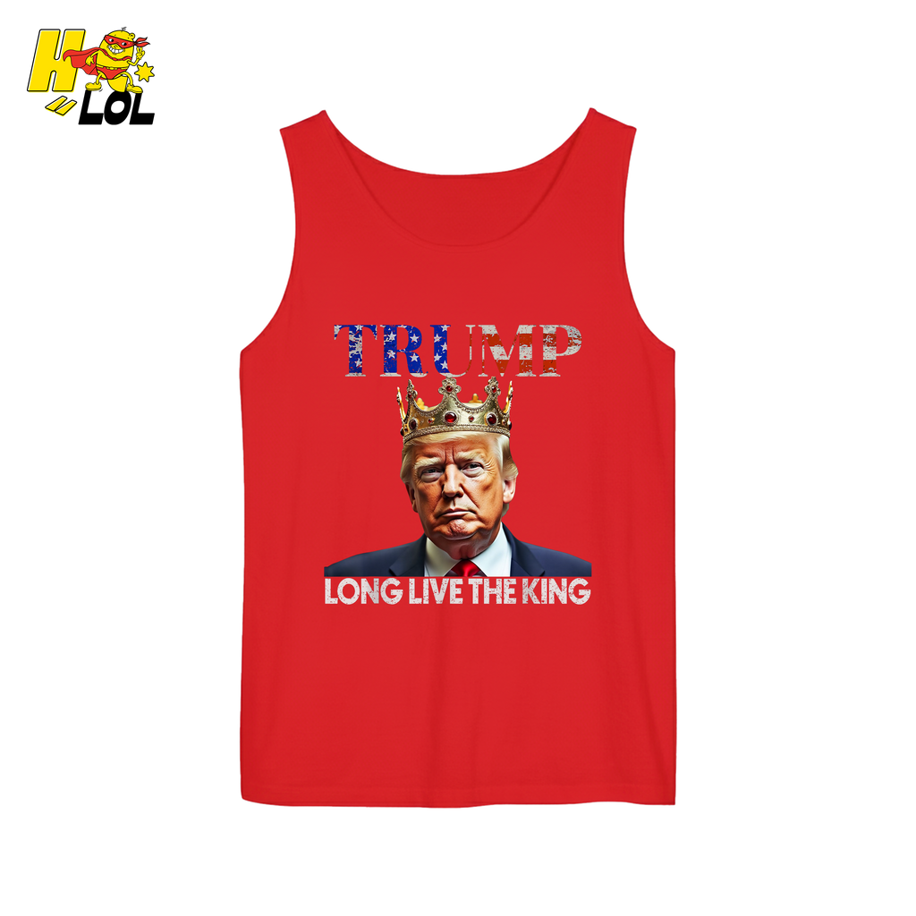 Trump Long Live The King Shirt Crown Patriotic Graphic Shirt - HQLOL