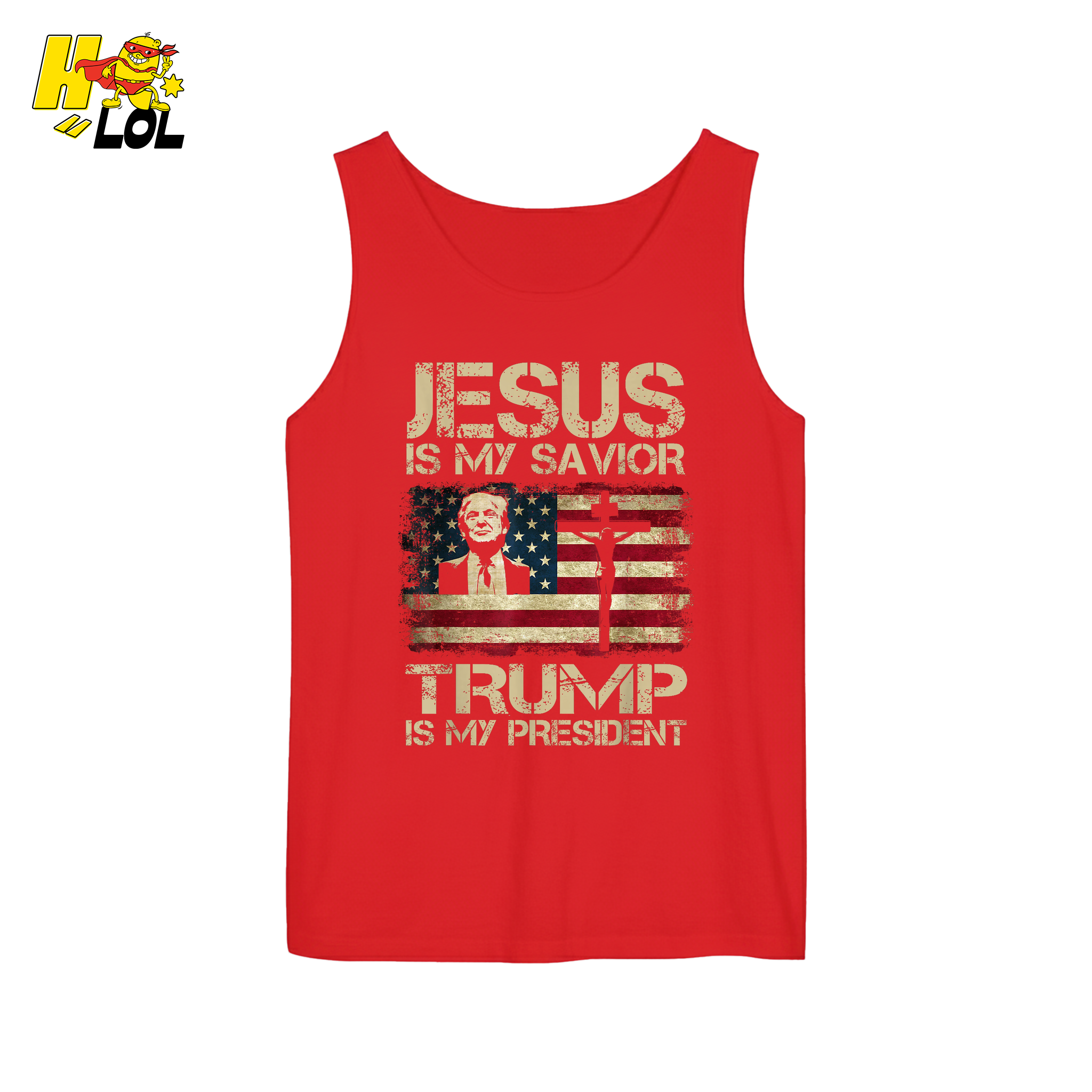 Jesus Is My Savior Trump Is My President Shirt Christian Patriotic - HQLOL