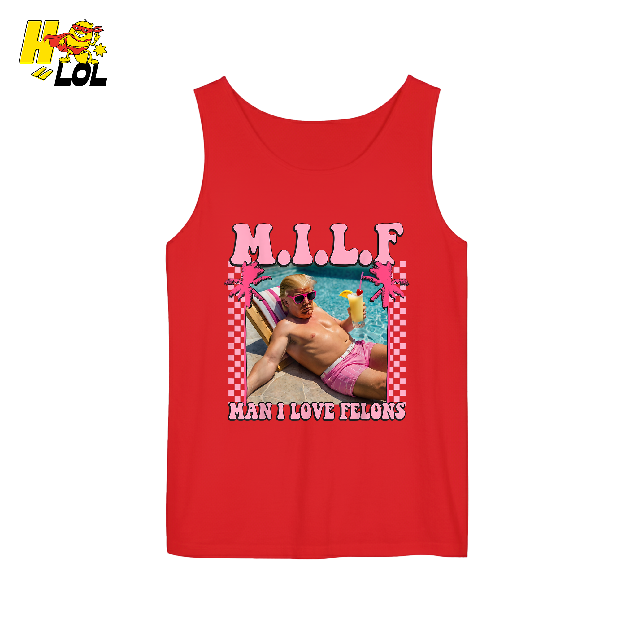 MILF Man I Love Felons Shirt Funny Pink Retro Meme Shirt - HQLOL