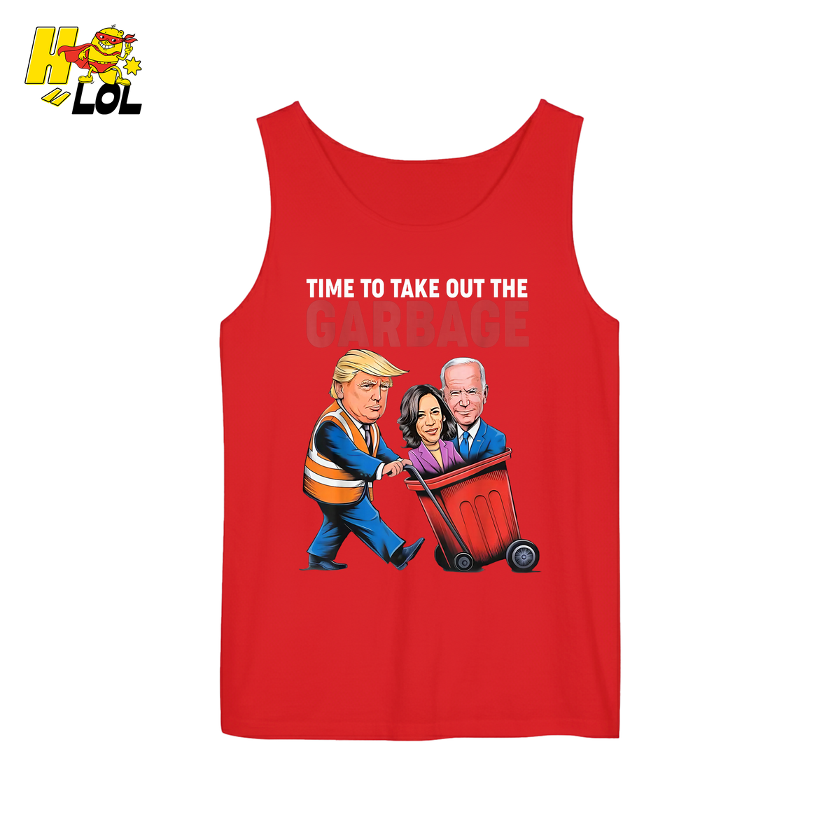Trump Dumping Biden & Harris “Garbage” Shirt – Funny Political Satire Gift - HQLOL