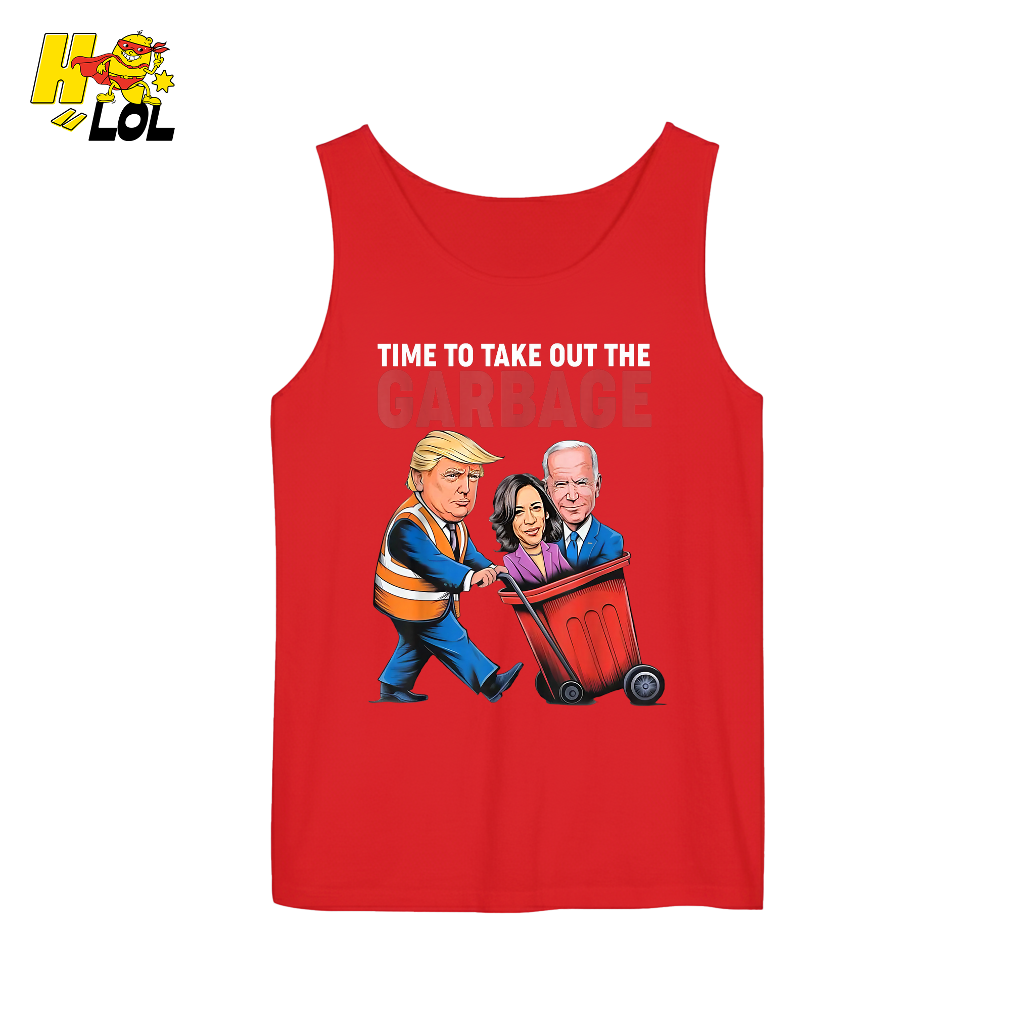 Trump Dumping Biden & Harris “Garbage” Shirt – Funny Political Satire Gift - HQLOL