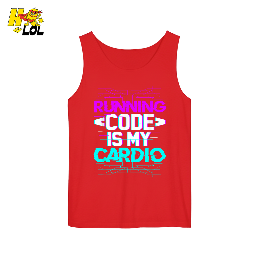 Running Code Is My Cardio Shirt Funny Programmer Neon Shirt - HQLOL