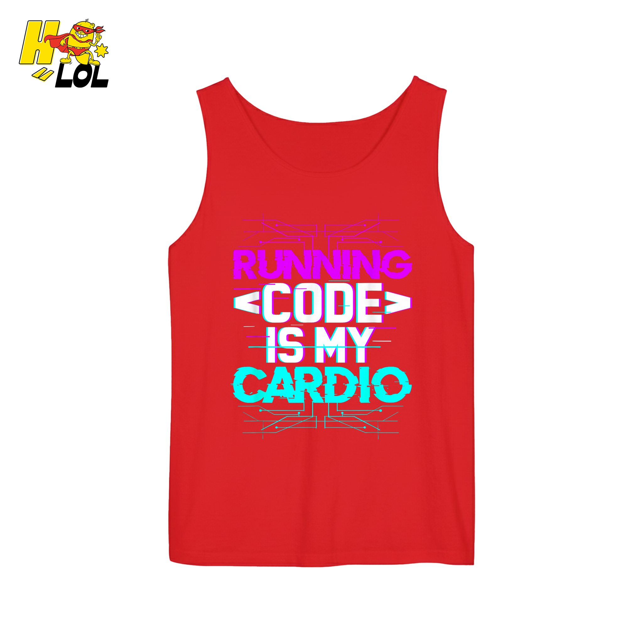 Running Code Is My Cardio Shirt Funny Programmer Neon Shirt - HQLOL