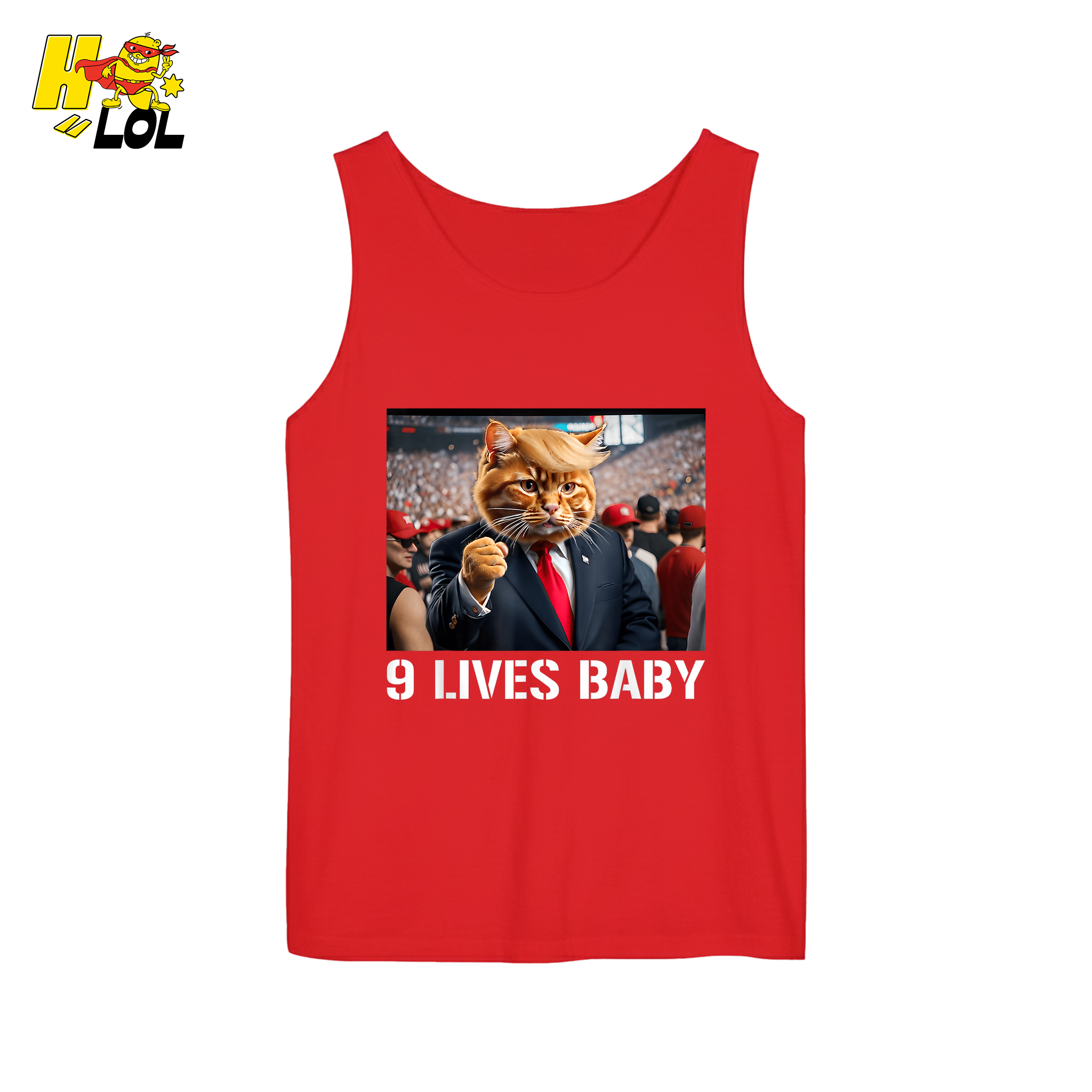 9 Lives Baby Shirt Funny Cat Meme Graphic Shirt - HQLOL