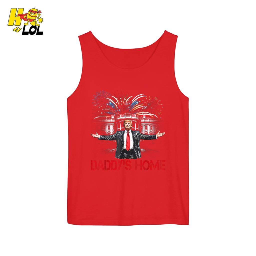 Daddy’s Home Shirt Patriotic Fireworks Political Graphic Shirt - HQLOL