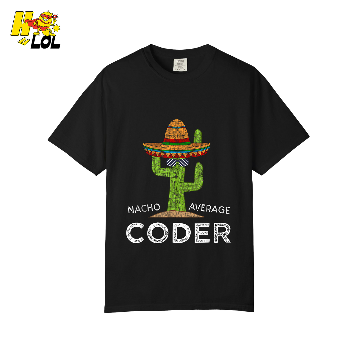 Nacho Average Coder Shirt Funny Programmer Cactus Shirt - HQLOL