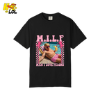 MILF Man I Love Felons Shirt Funny Pink Retro Meme Shirt - HQLOL