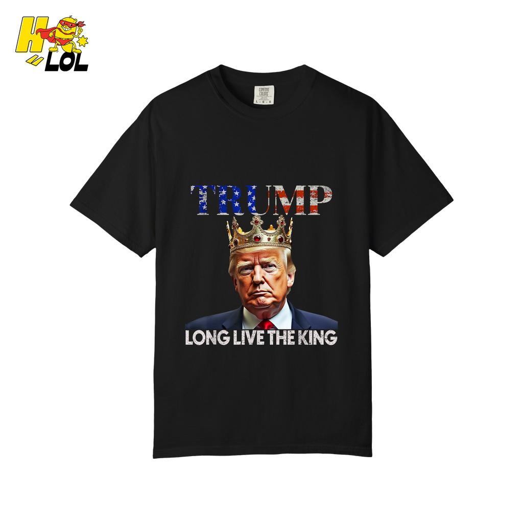 Trump Long Live The King Shirt Crown Patriotic Graphic Shirt - HQLOL