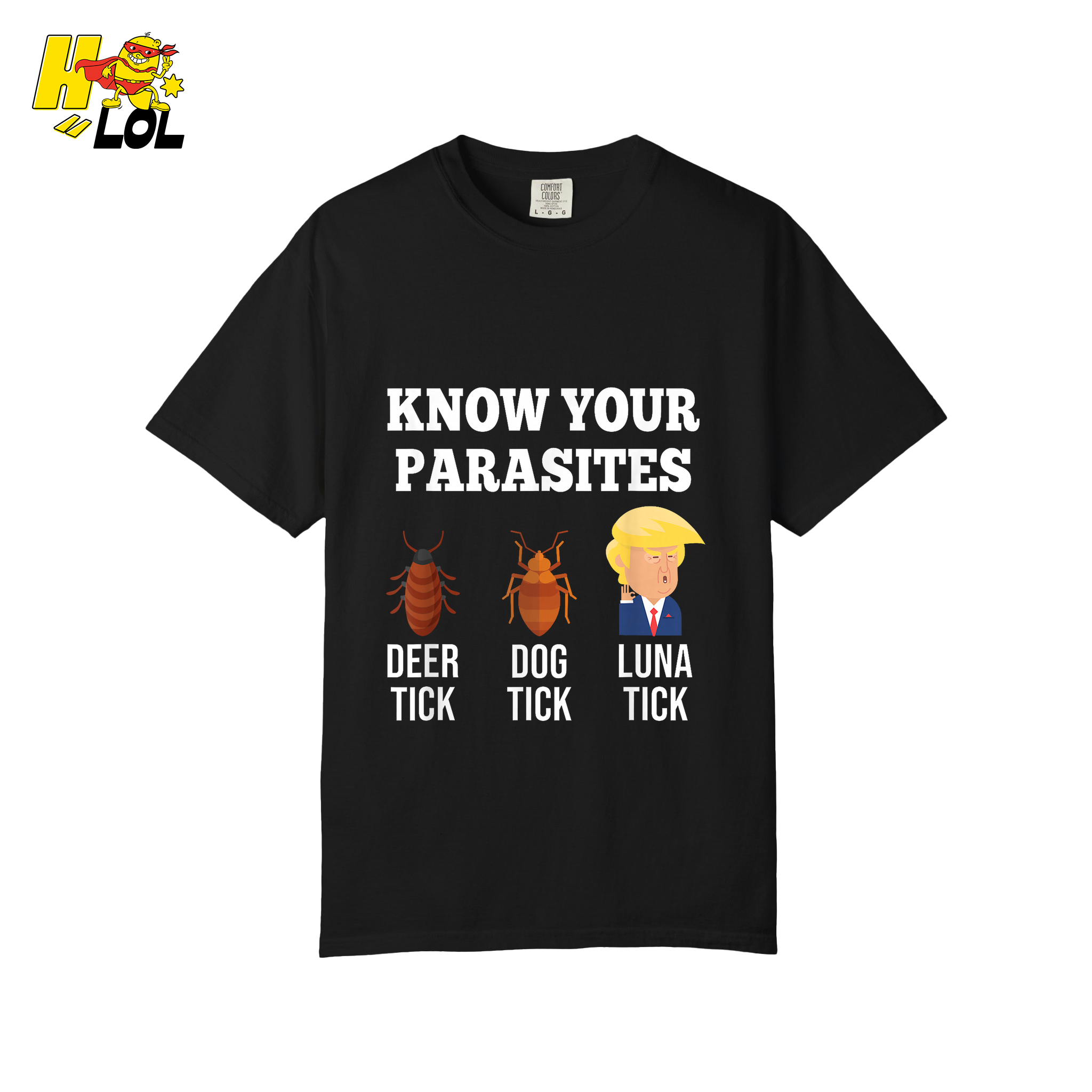 Know Your Parasites Shirt Funny Tick Meme Satire Graphic Shirt - HQLOL