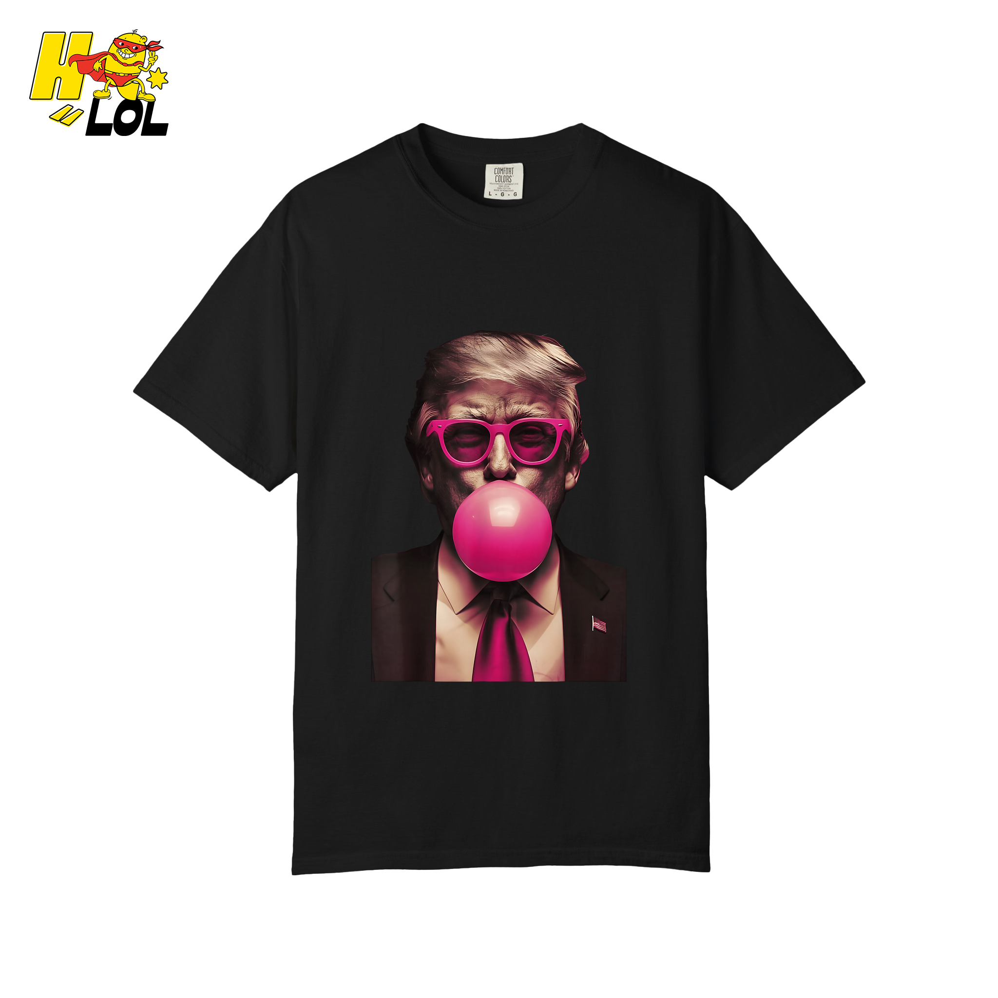 Trump Bubble Gum Pink Glasses Funny Pop Art Viral Meme Shirt - HQLOL